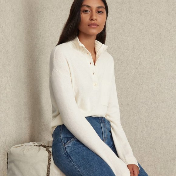 Everlane Women's Cream Sweater. 100% cashmere! - Picture 1 of 6